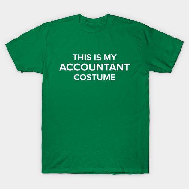 Halloween Costume Accountant T-Shirt by spreadsheetnation